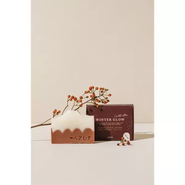 Kleine Wellnessgeschenke für Mitarbeiter & Kollegen zu Weihnachten: Winterseife Winter Glow