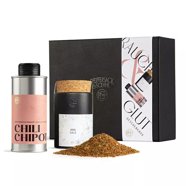 Geschenkset BBQ-Salz & Chili-Öl - Firmengeschenk mit Branding