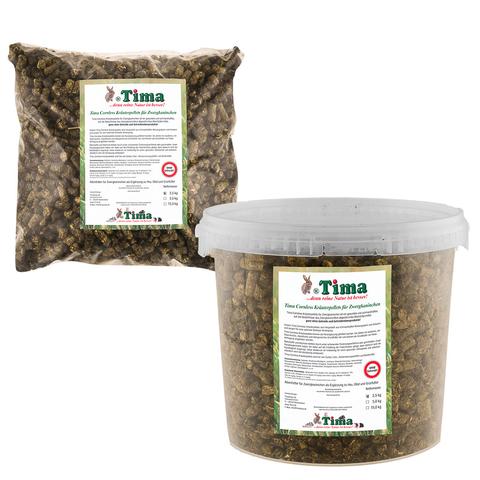 Tima Cornless Kräuterpellets für Zwergkaninchen (ohne Getreide!) Vorteilspack 2,5 kg Eimer + 2,5 kg Nachfüllpack