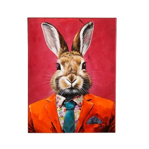 Bild Business Hase, orange