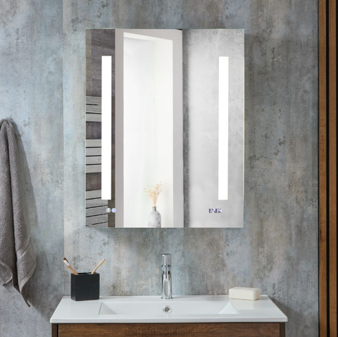 Moderner Spiegelschrank mit LED- Beleuchtung 600mm x 750mm - Alba