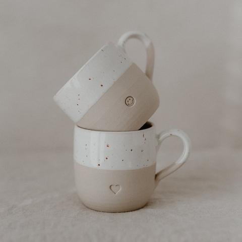 Eulenschnitt Cappuccino Tasse Herz