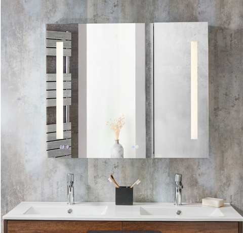 Moderner Spiegelschrank 900mm x 660mm - Alba