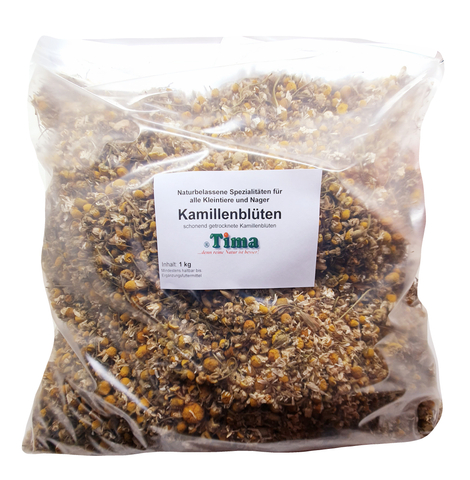 ®Tima Kamillenblüten 1 kg – getrocknet für Kaninchen & Nager