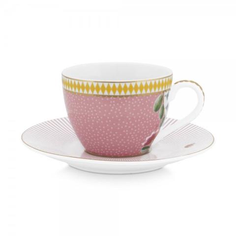 Pip Studio Espresso Cup & Saucer La Majorelle Pink 120ml