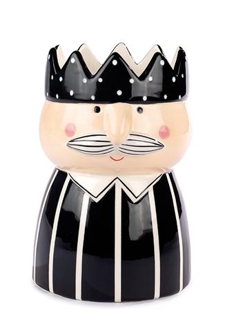 Baden Vase König schwarz 20 cm  