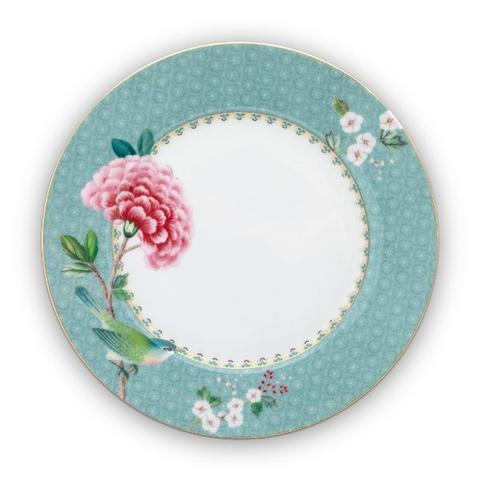 Pip Studio Frühstücksteller Blushing Birds Blau (21cm)