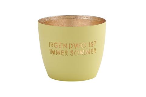 MADRAS, WINDLICHT, M, MOTIV: IRGENDWO IST IMMER SOMMER, PASTELLGELB/GOLD