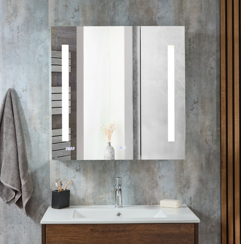 Moderner Spiegelschrank 750mm x 660mm - Alba