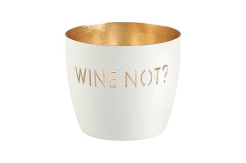 MADRAS, WINDLICHT, M, MOTIV: WINE NOT?, WEISS/GOLD