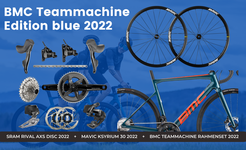 BMC TEAMMACHINE SLR Edition blue / RH 54 cm / Sram Rival AXS
