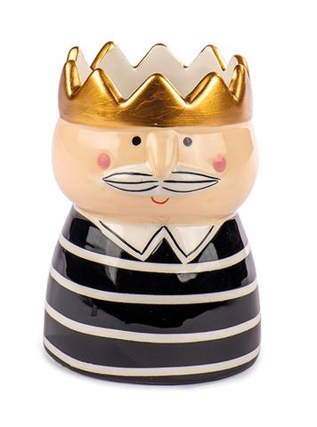 Baden Vase König schwarz 10 cm 