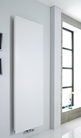 Design Heizkörper RUBI – Vertikal mit Mittelanschluss in weiß – 1800mm x 600mm 
