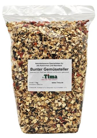 ®Tima Bunter Gemüseteller 1 kg für Zwergkaninchen und Kleintiere