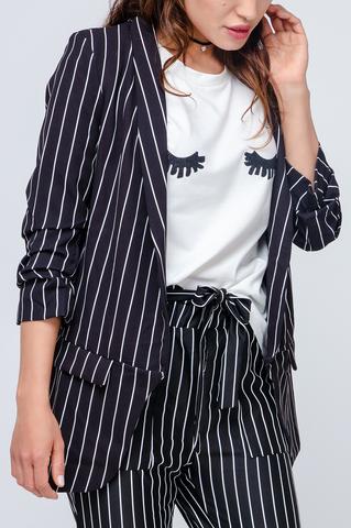 Blazer mit Nadelstreifen