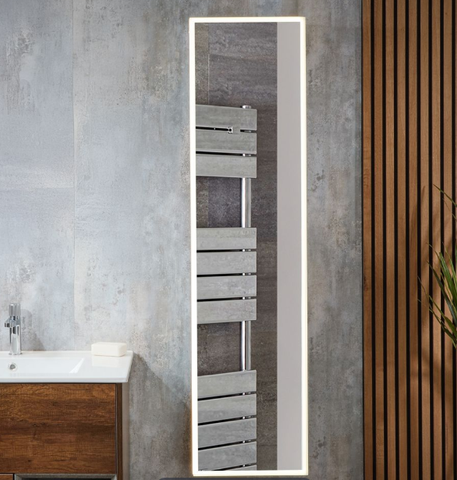 Moderner Spiegelschrank mit LED- Beleuchtung 1500mm x 382mm - Ryker