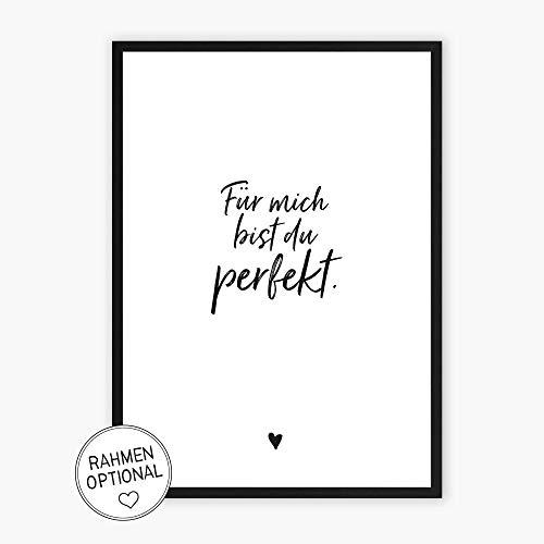 Für mich bist du perfekt - wunderbarer Kunstdruck