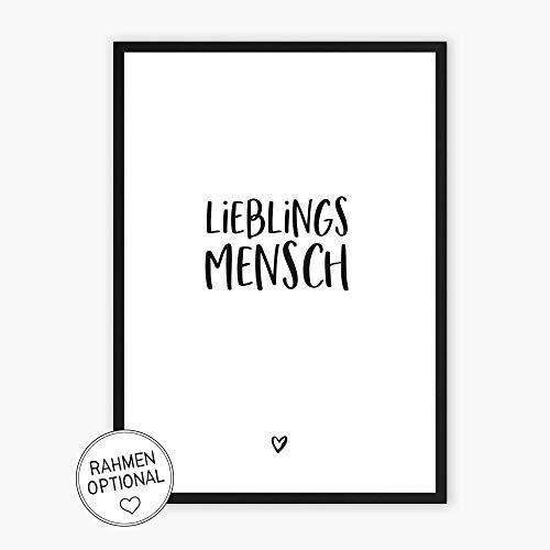 LIEBLINGSMENSCH - wunderbarer Kunstdruck