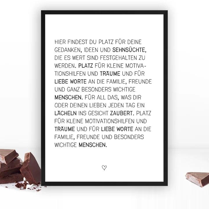 DEIN individueller Text als Druck