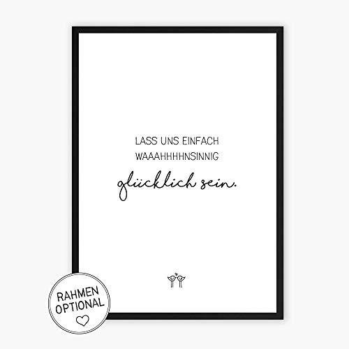 Wahnsinnig glücklich - wunderbarer Kunstdruck