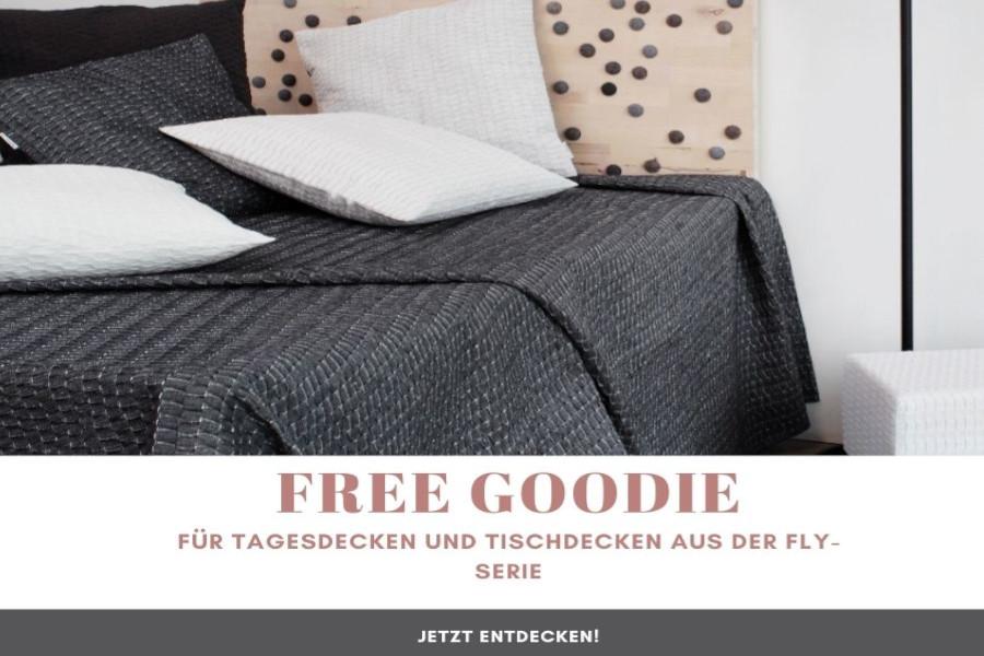 Tagesdecken und Tischdecken FLY - jetzt mit Dankeschön-Geschenk!