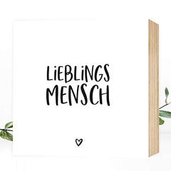 Lieblingsmensch Holzbild
