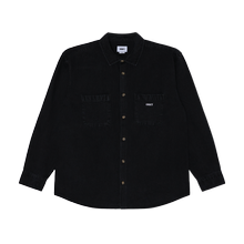 Obey Charlie Denim Woven Faded Black Herren Overshirt schwarz von OBEY