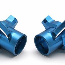 RC8 FT Machined Steering Blocks (option knuckles), blue aluminum # 89380 von Associated