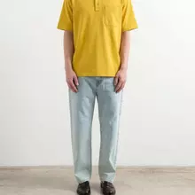 Edmmond Studios Burning Sun Polo-Shirt Herren Plain Mustard Gelb von Edmmond Studios