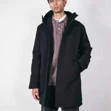 Brixtol Textiles Bryson Black Herren Wasserdichter Parka schwarz von Brixtol Textiles