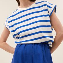 By-Bar Tobi Stripe Top Damen blau von by-bar