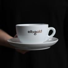 elbgold Tasse "Double Cappuccino", weiß & gold (280ml) von Elbgold