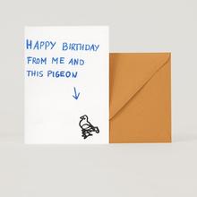 From me and this pigeon, Klappkarte mit Umschlag von superjuju von superjuju