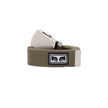 Obey Tea Leaf Big Boy Web Belt Stoffgürtel olivegrün von OBEY