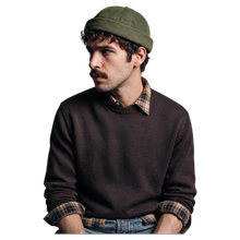 Docker Beanie Olive Washed Denim von Beton Cire von Beton Cire