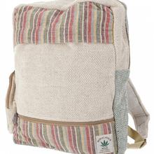 Ethno Hanf Rucksack - Streifen bunt