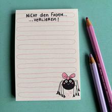 Abreißblock Nicht Den faden Verlieren von Slinga Illustration von Slinga Illustration