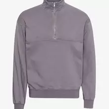 Colorful Standard Organic Quarter Zip Purple Haze unisex violett von Colorful Standard