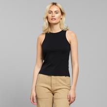 Dedicated Valdermarsvik Rib Top Damen black schwarz von Dedicated