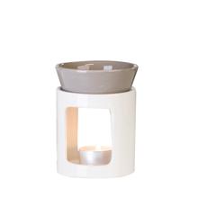 Duftlampe Weiß/Grau, 2-teilig