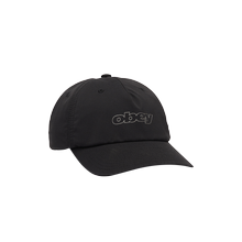 Obey Scamble 5 Panel Black Strapback Cap schwarz von OBEY