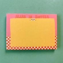 Abreißblock Alles in Butter von Slinga Illustration von Slinga Illustration