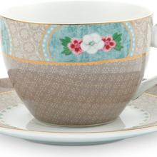 Cappuccino Tassen & Untertassen, 2er Set, Blushing Birds Khaki von Pip Studio