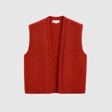 Maison Anje Besco Cardigan Weste Red Alpaka Wolle Damen rot von Maison Anje