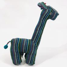 Stofftier Giraffe MANDOLO – blau/bunt von WSDO