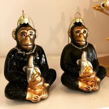 Christbaumschmuck Affe, 2er Set von CHILLISY HOME