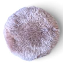 Sitzauflage Lammfell rund babyrosa von Heitmann Felle