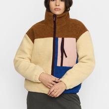 Selfhood Block Teddy Lightbrown Damen Teddy Fleece Jacke braun von Selfhood