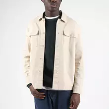 Wemoto Cotton Twill Worker Shirt Hemd Herren beige von WEMOTO