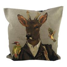 Kissen mit Hirsch Jäger Rehbock 45x45 cm von Mars & More